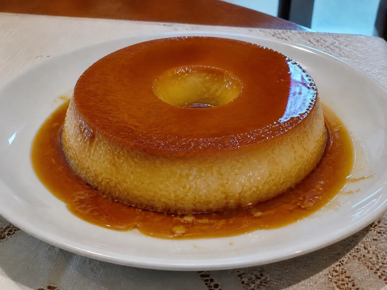 Pudim de Leite (Brazilian Flan) — served
