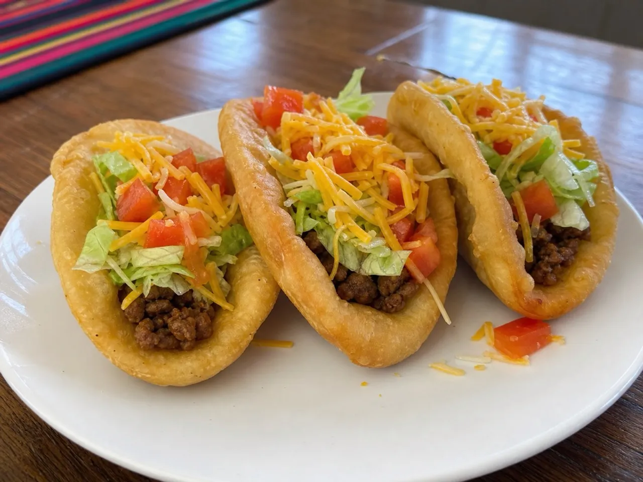 Puffy Tacos — served