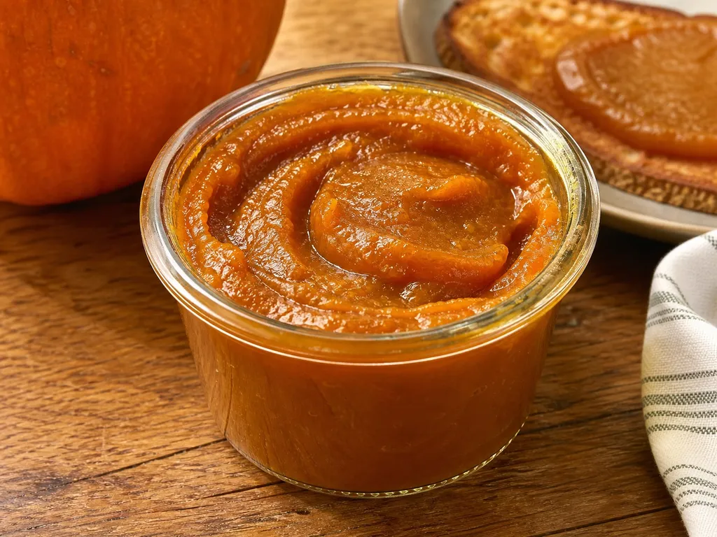 Pumpkin Butter — plated and served