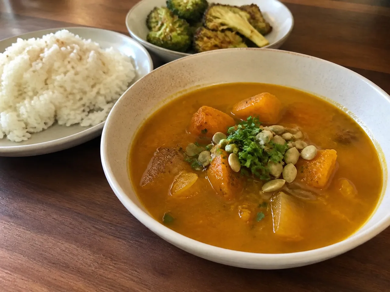 Pumpkin Soup — served