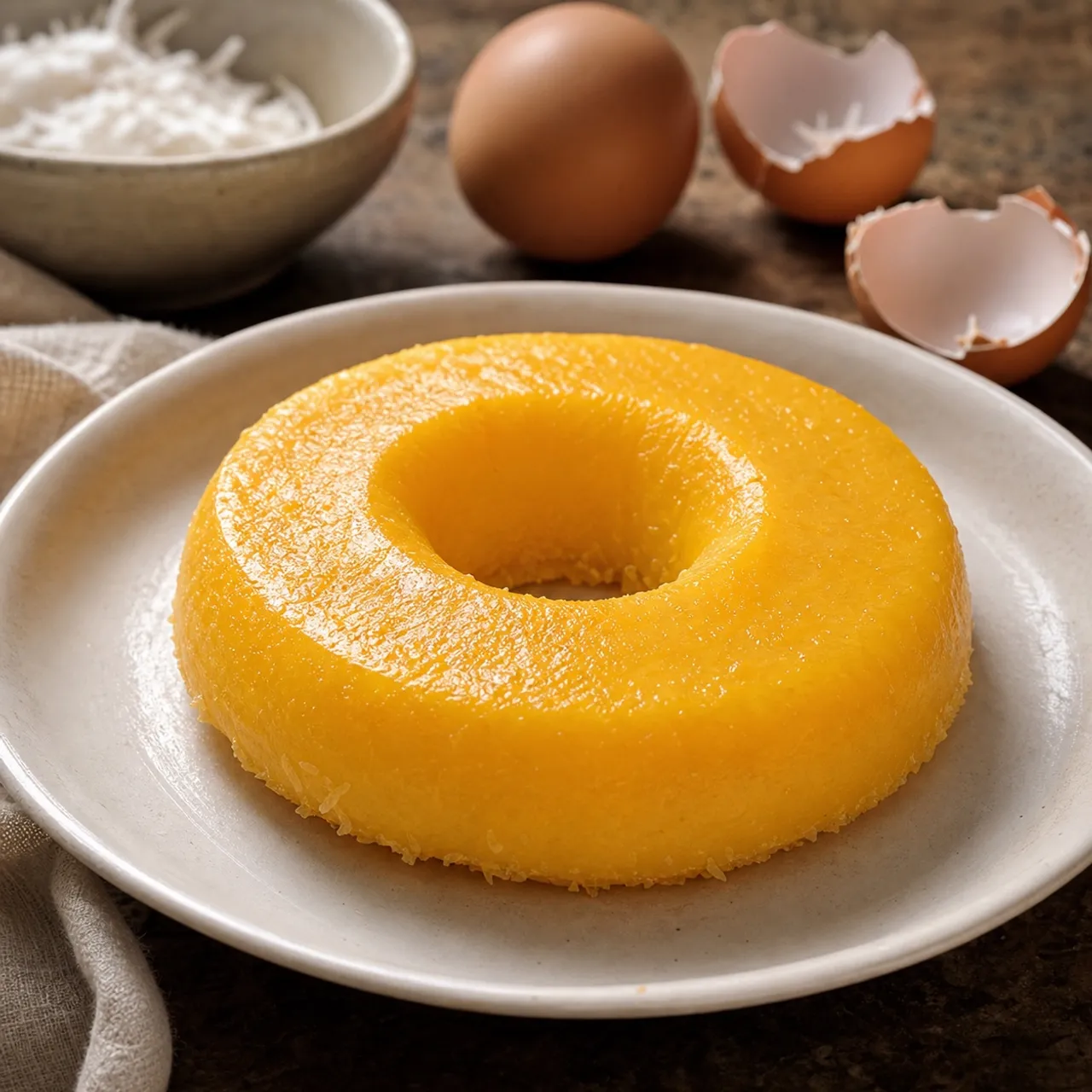 Quindim (Coconut Egg Yolk Custard) — Brazilian recipe