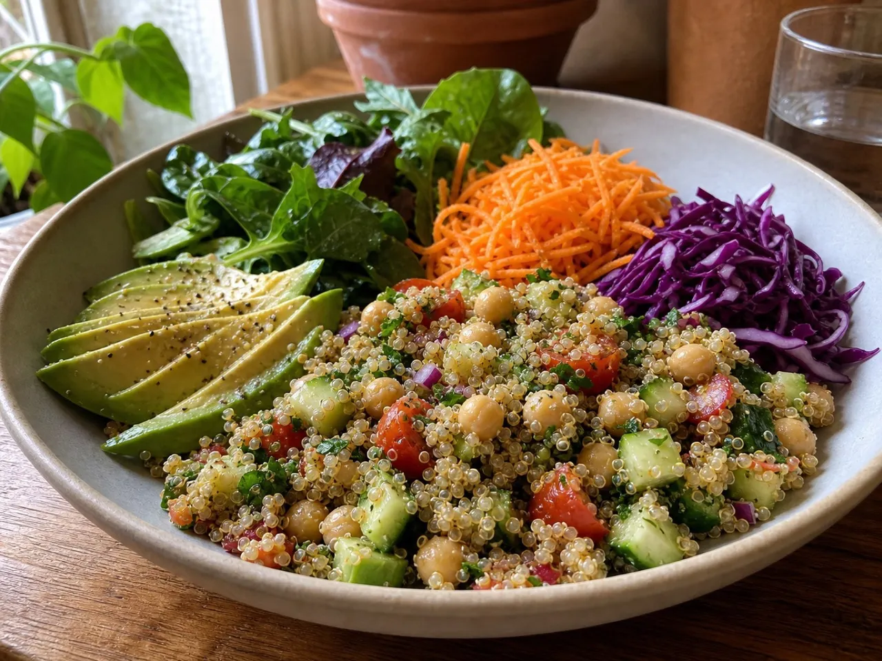 Quinoa Salad — served