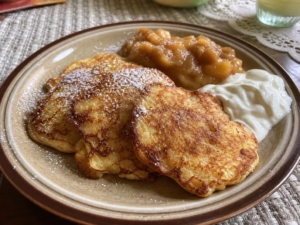 Racuchy — plated and served