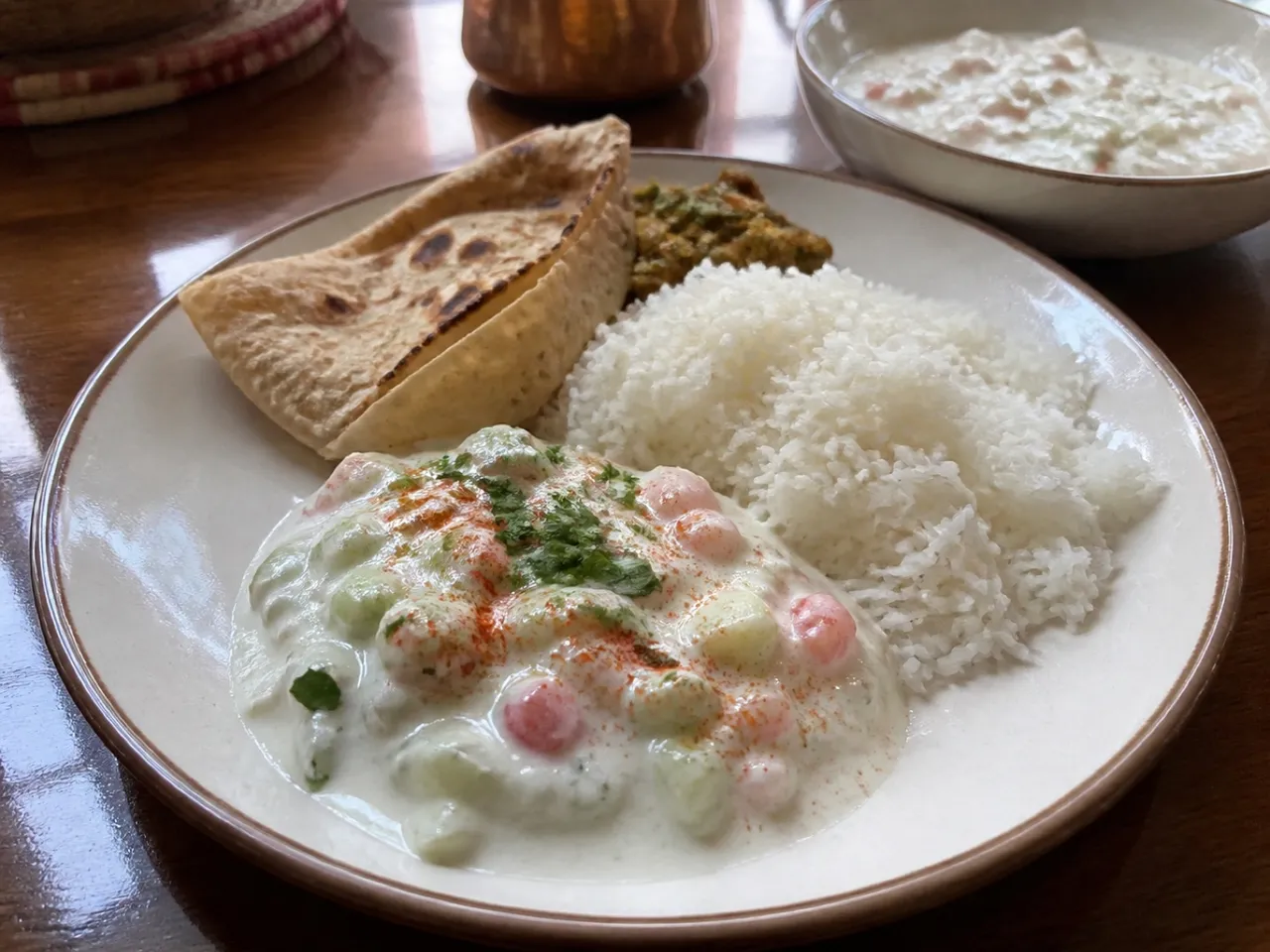 Raita — served