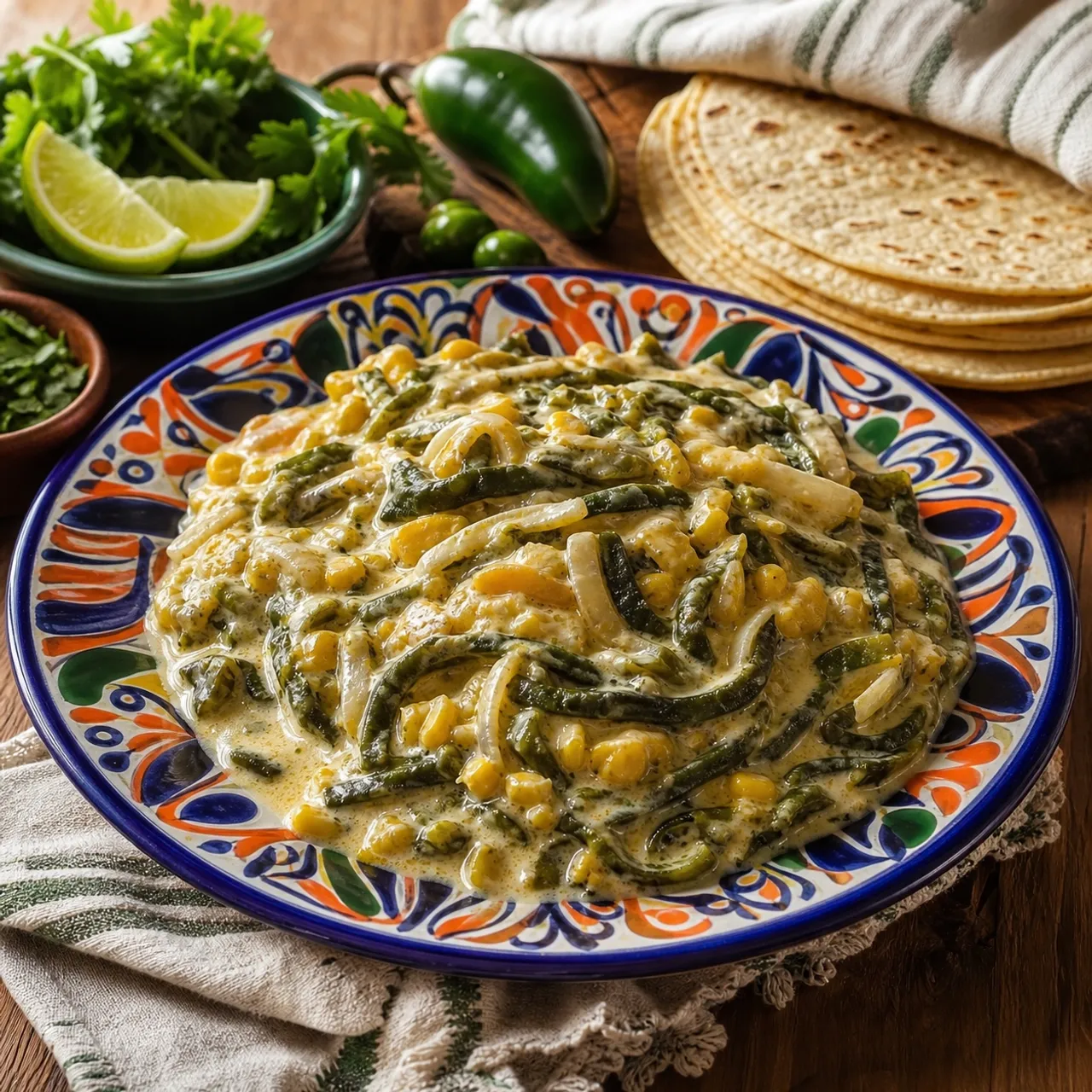 Rajas con Crema — Mexican recipe