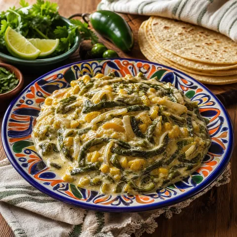 Rajas con Crema — Mexican recipe