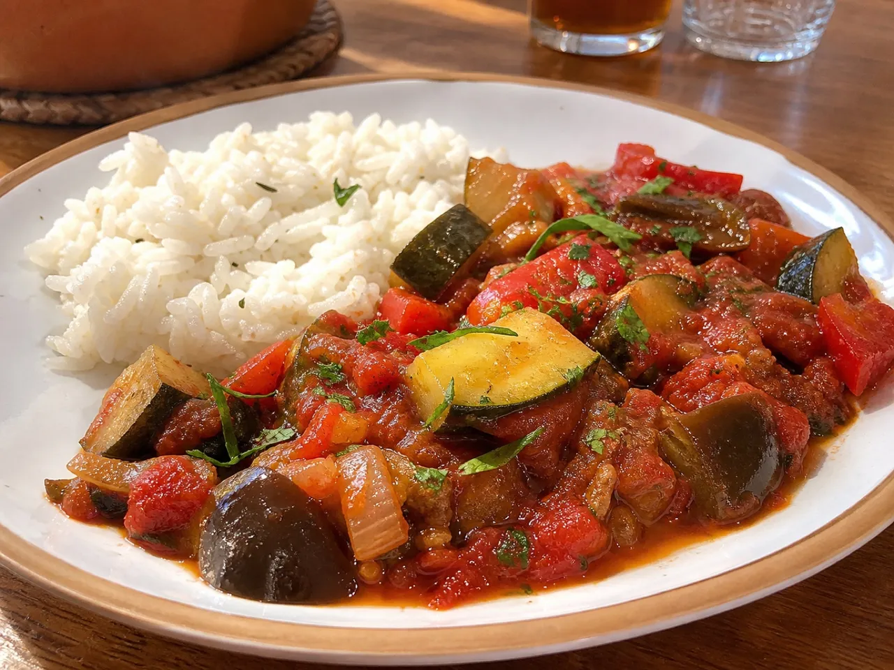 Ratatouille — served