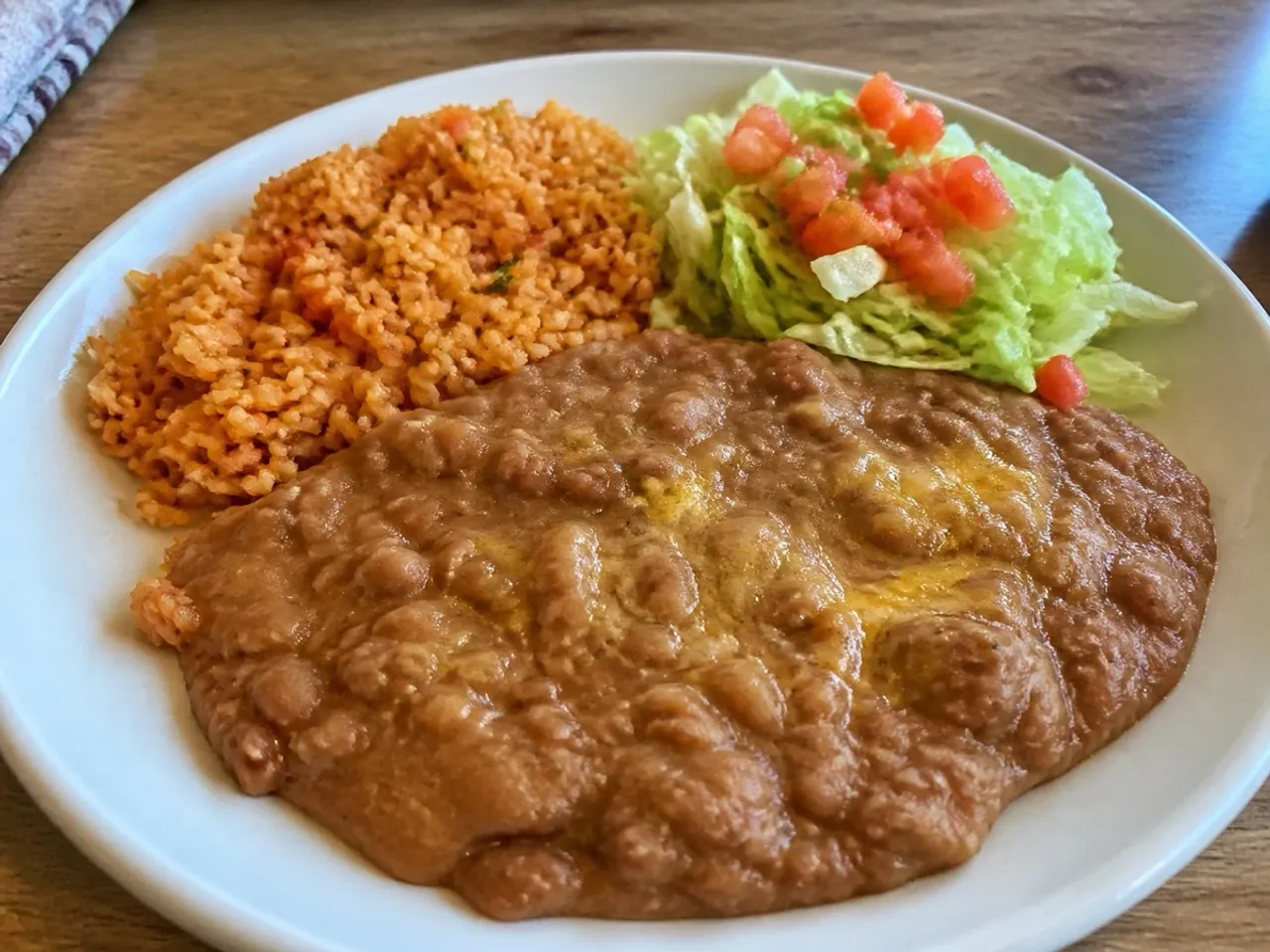 Refried Beans — served