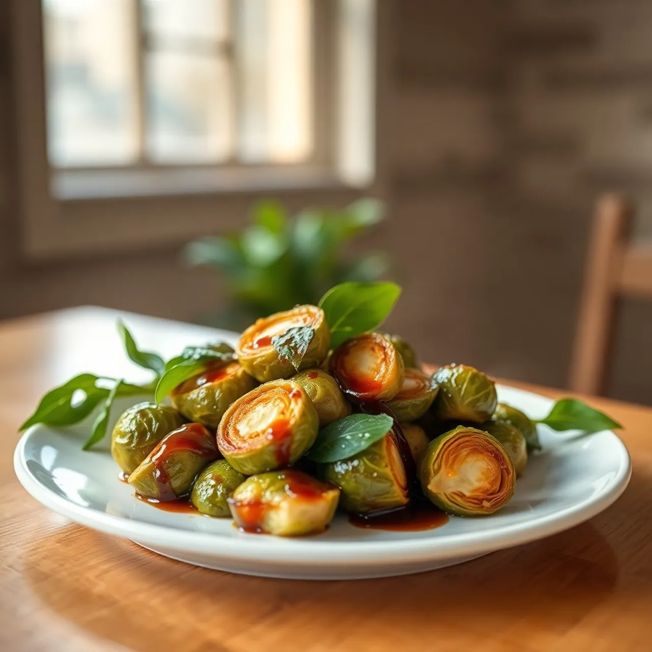 Roasted Brussels Sprouts with Balsamic Glaze — Vegetables & Sides recipe