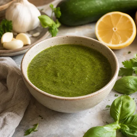 Roasted Garlic Basil Sauce — Sauces & Dressings recipe