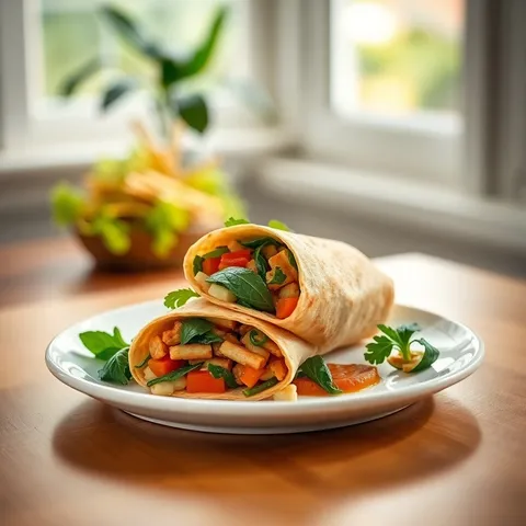 Roasted Veggie Wrap