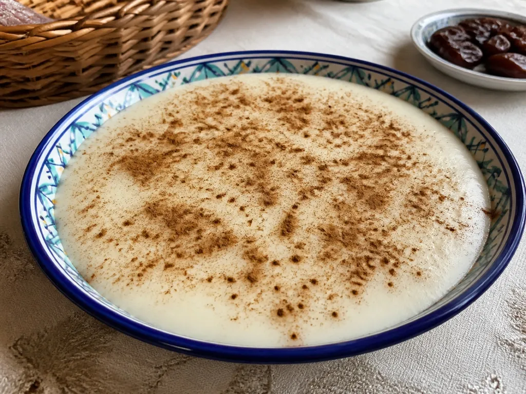 Roz Bel Laban — plated and served