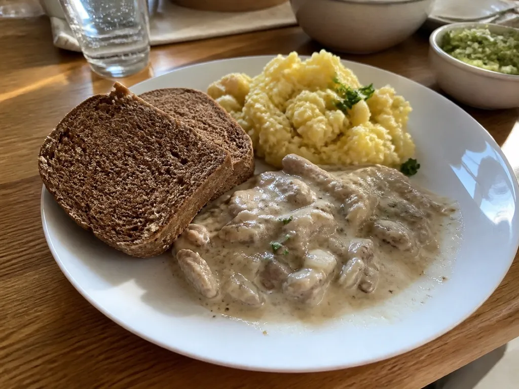 Rye Bread — plated and served