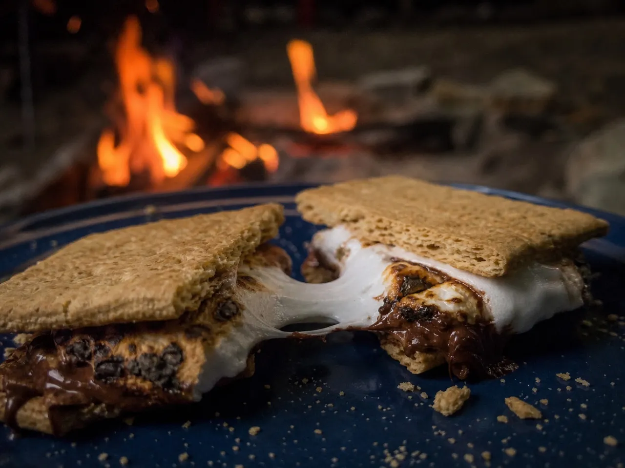 S'mores — served