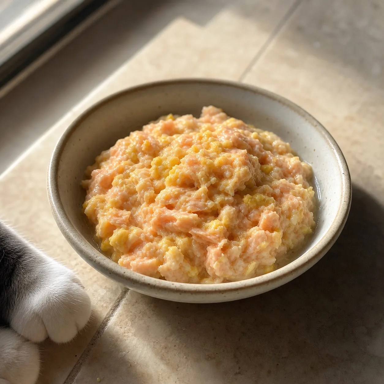 Salmon & Egg Kitten Mash