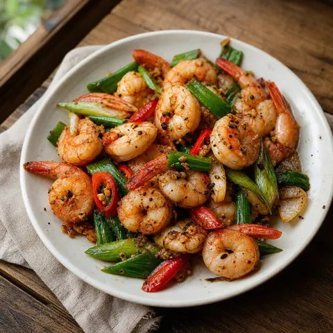 Salt and Pepper Shrimp — Chinese recipe