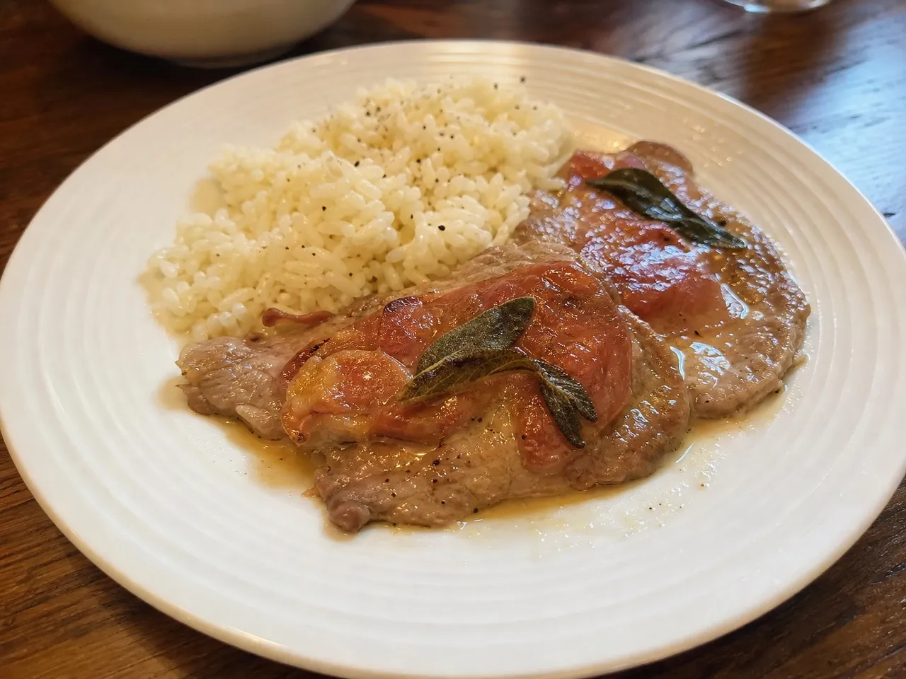 Saltimbocca alla Romana — served