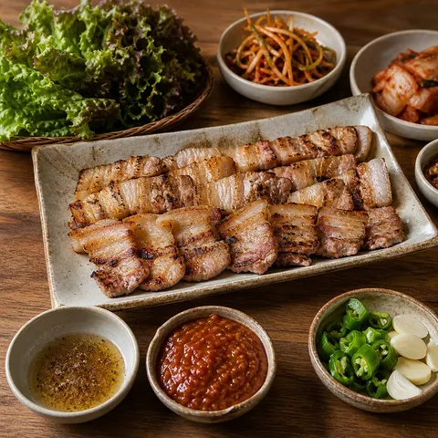 Samgyeopsal (Grilled Pork Belly) — Korean recipe