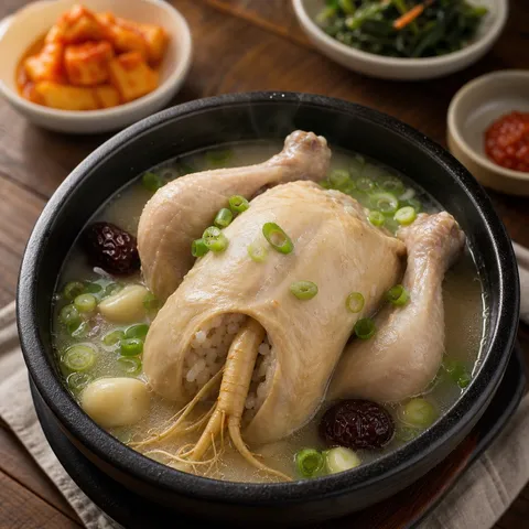Samgyetang (Ginseng Chicken Soup) — Korean recipe