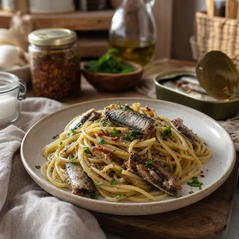 Sardine Pasta — Pantry & Instant recipe
