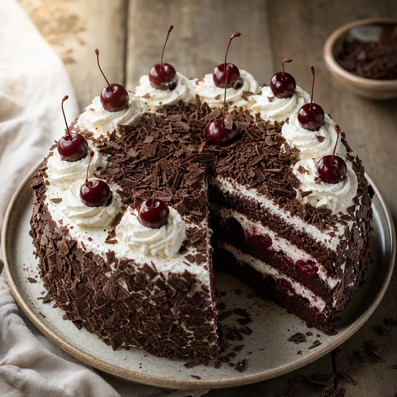 Schwarzwälder Kirschtorte (Black Forest Cherry Cake) — German recipe