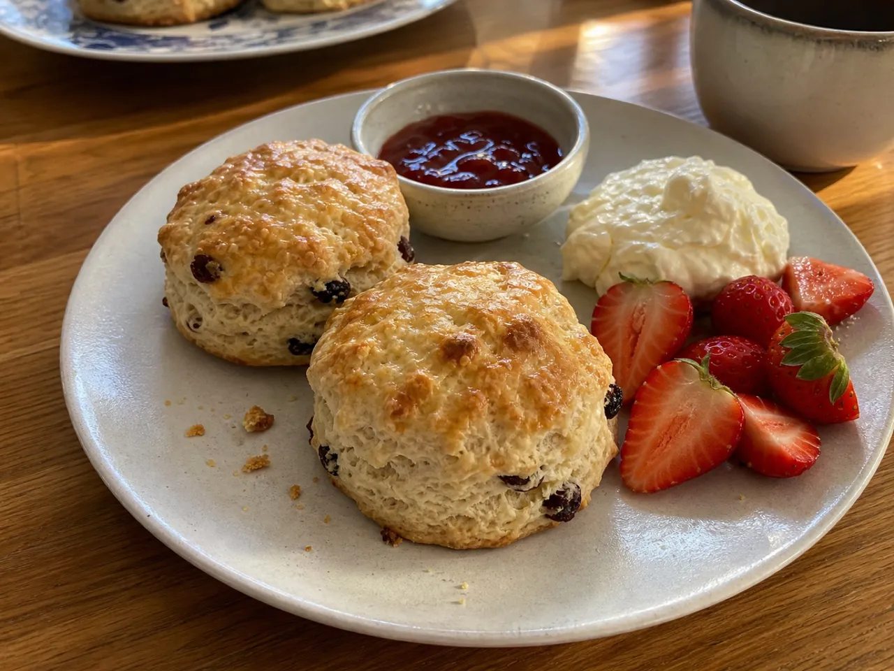 Scones — served
