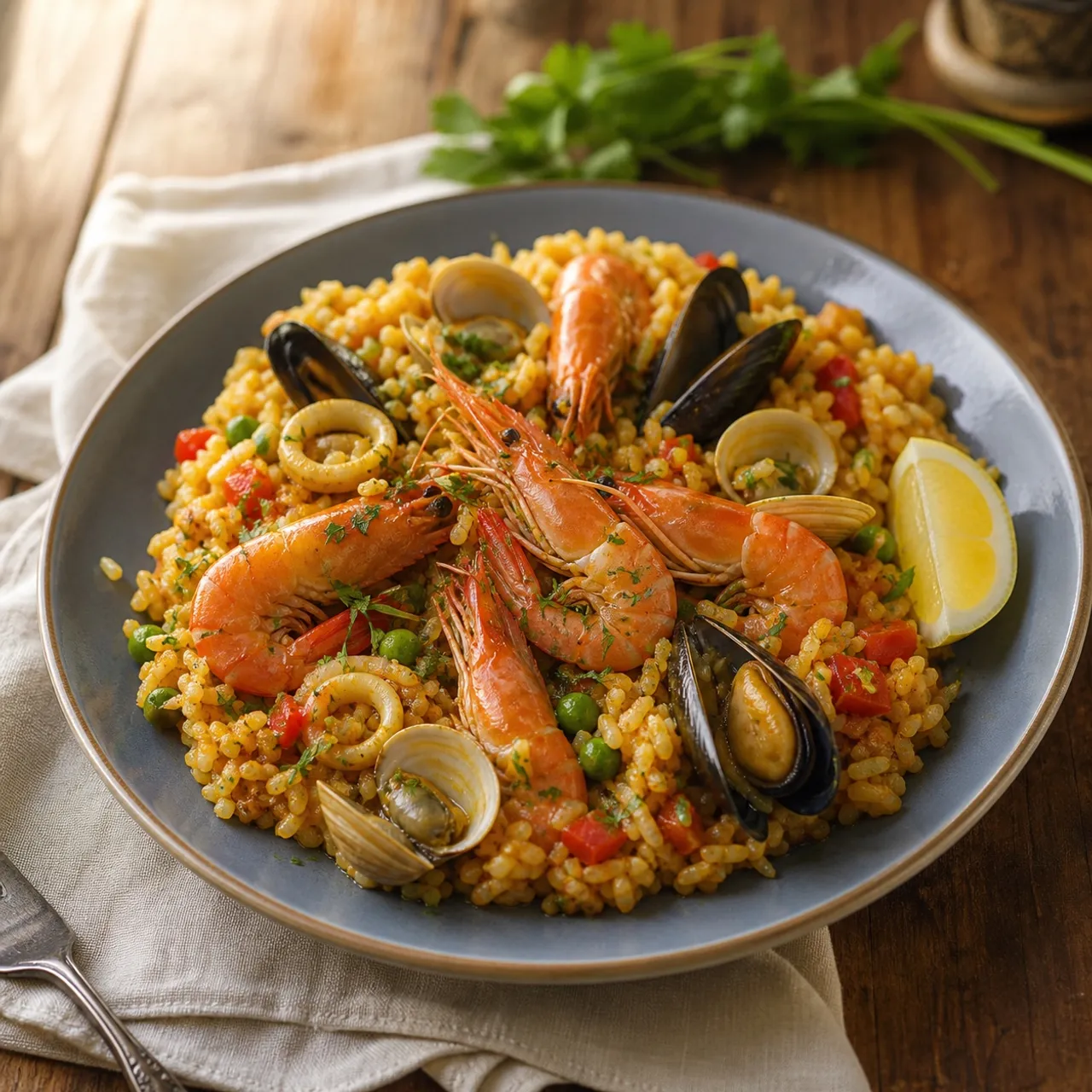 Seafood Paella — Seafood recipe