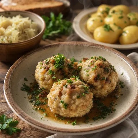 Semmelknödel (Bavarian Bread Dumplings) — German recipe