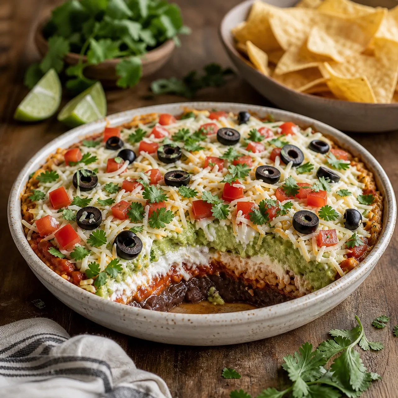 Seven-Layer Dip — Tex Mex recipe