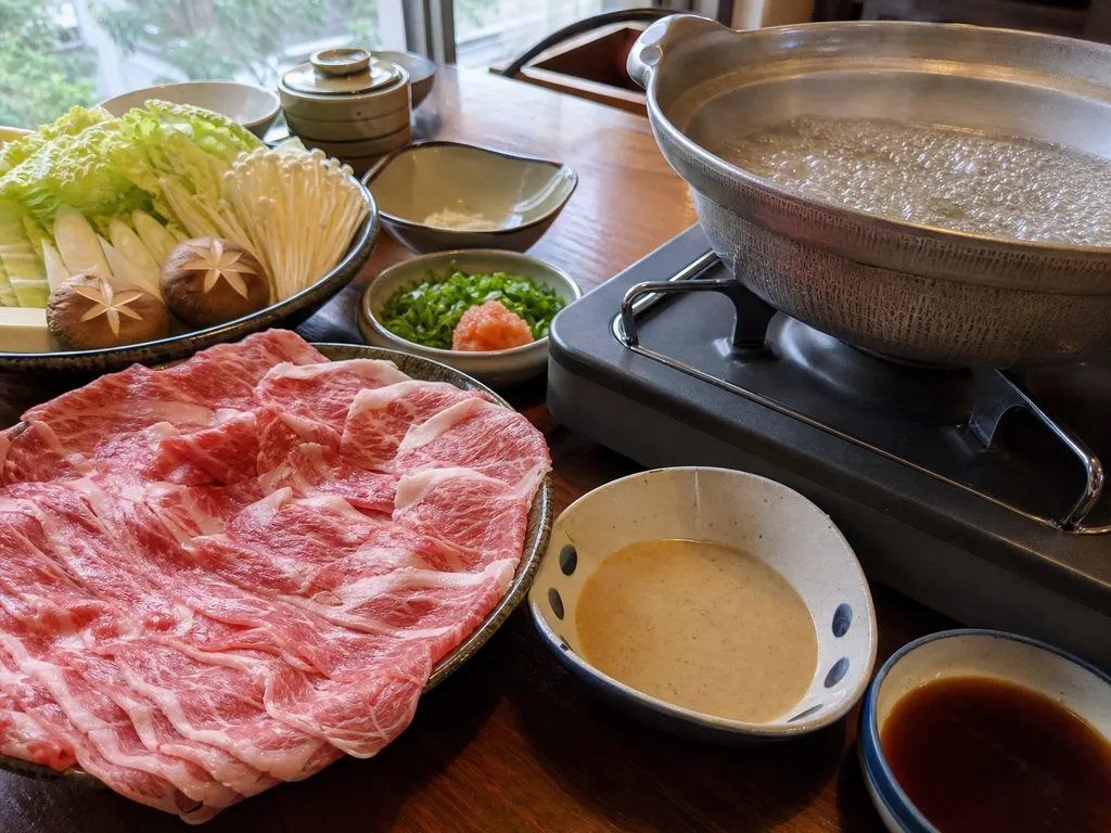 Shabu Shabu — plated and served