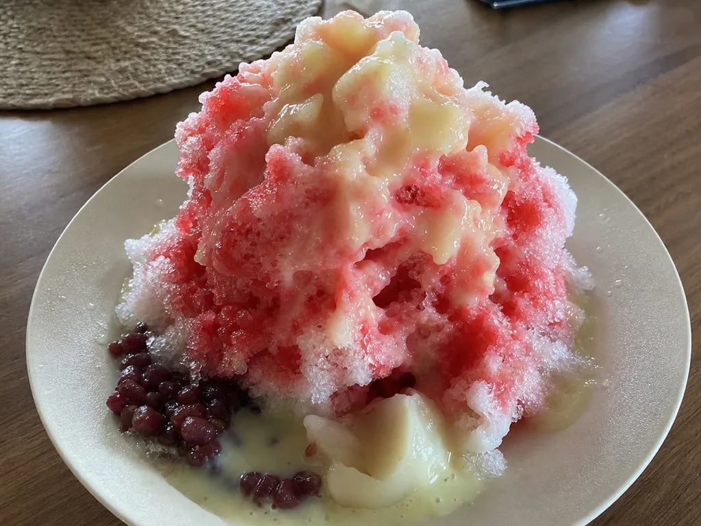 Shave Ice — plated and served