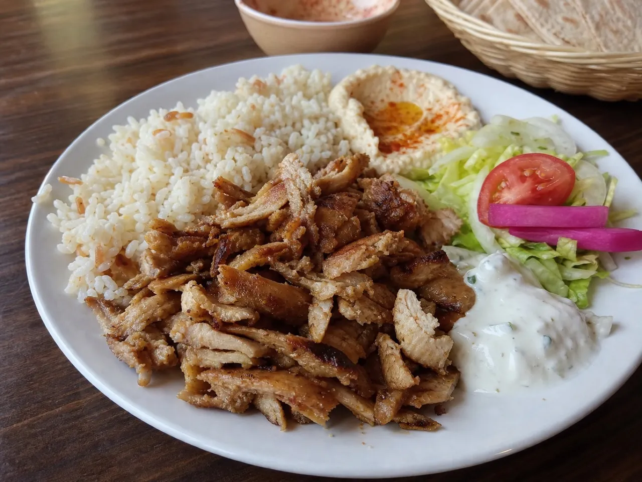 Shawarma — served