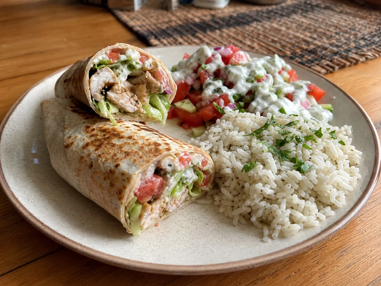 Shawarma Wraps — served