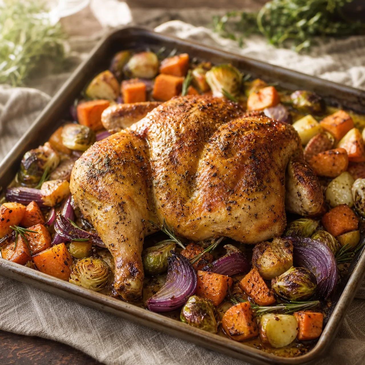 Sheet-Pan Chicken and Vegetables — Chicken & Poultry recipe