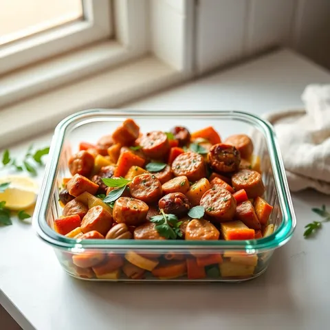 Sheet Pan Sausage and Veggies