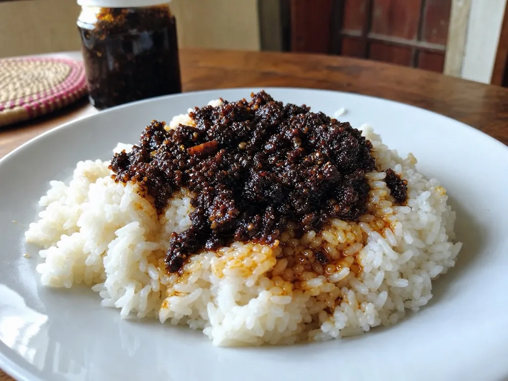 Shito — plated and served