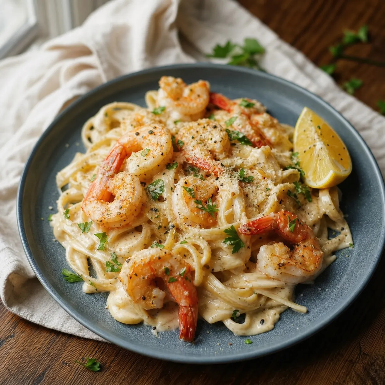 Shrimp Alfredo — Seafood recipe