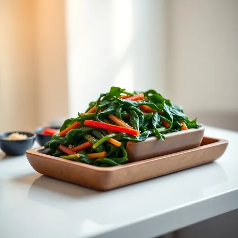 Sigeumchi Namul (Seasoned Spinach)