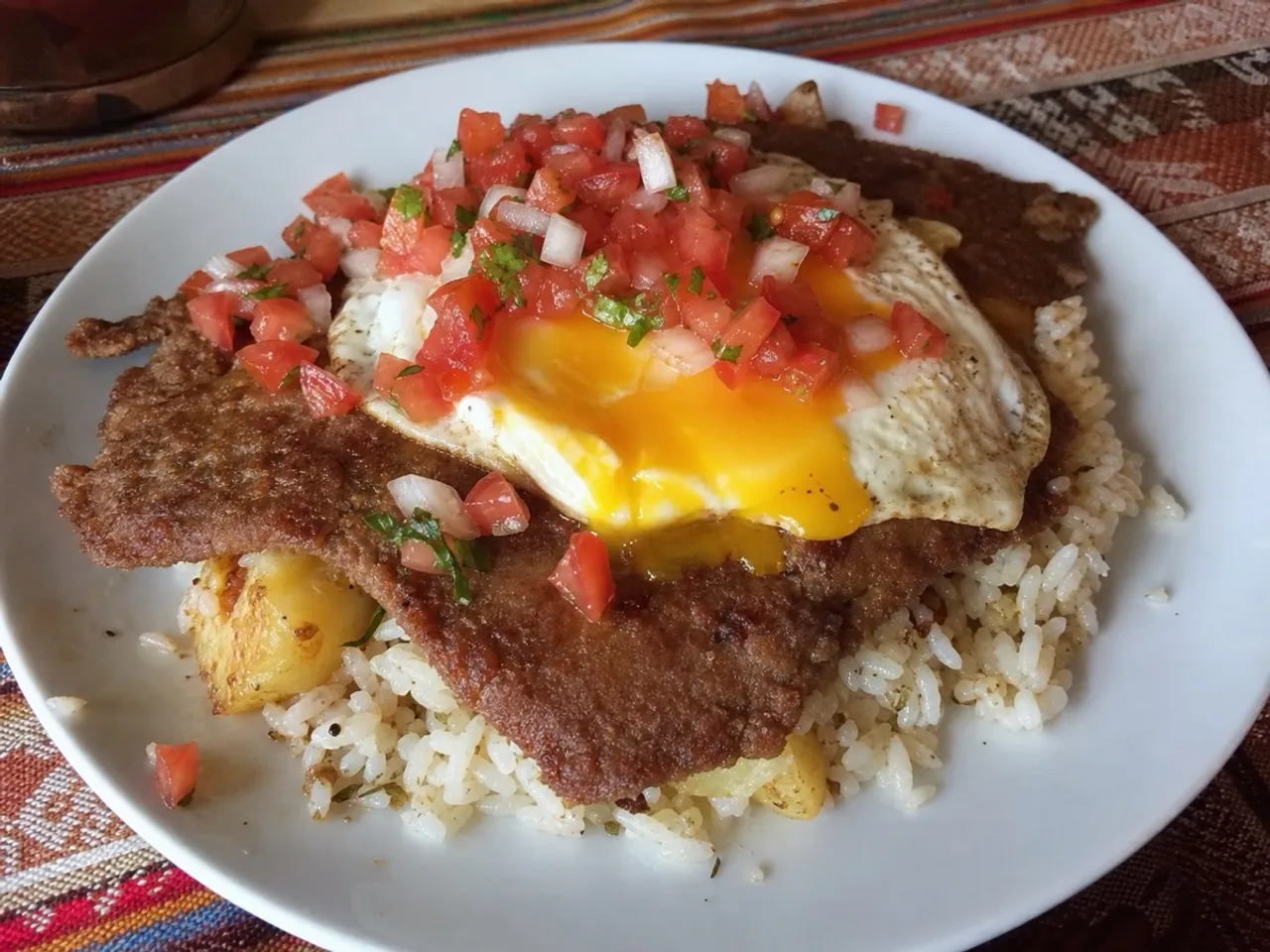 Silpancho — served
