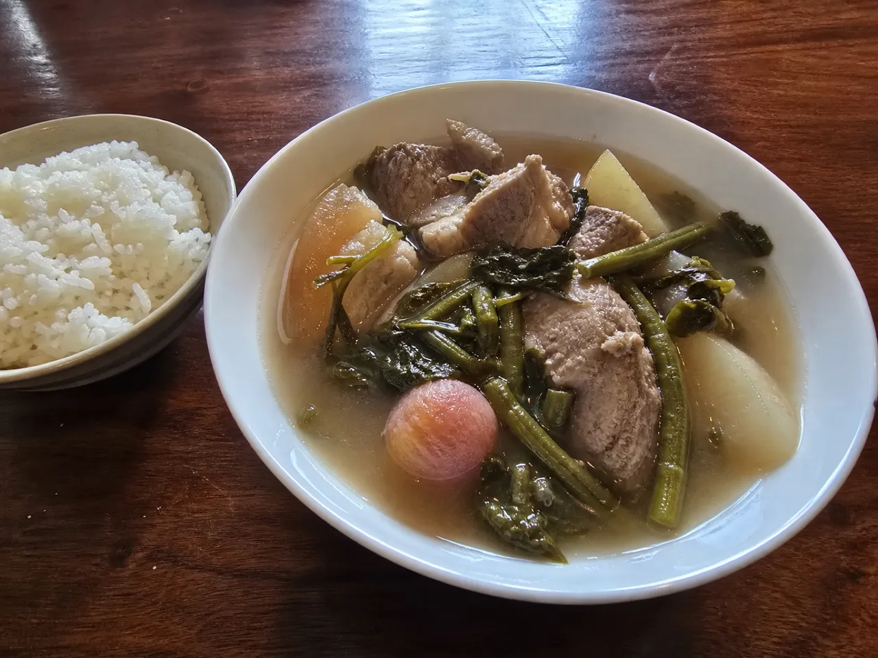 Sinigang na Baboy — served