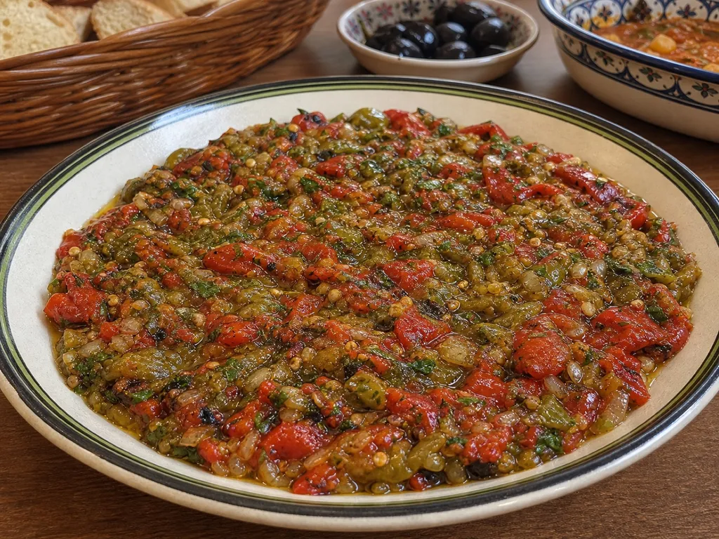 Slata Mechouia — plated and served