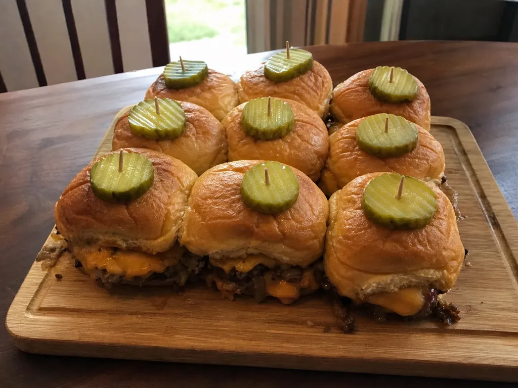Sliders — plated and served