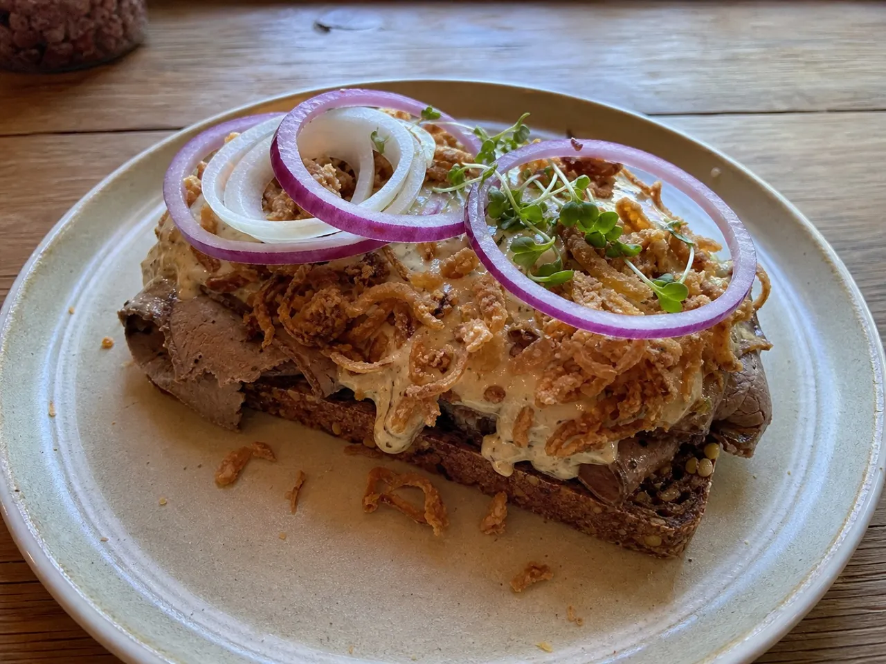 Smørrebrød — served