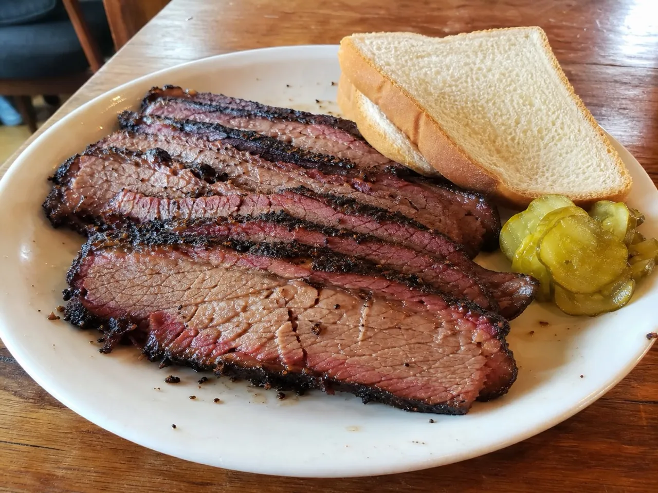 Smoked Brisket — served
