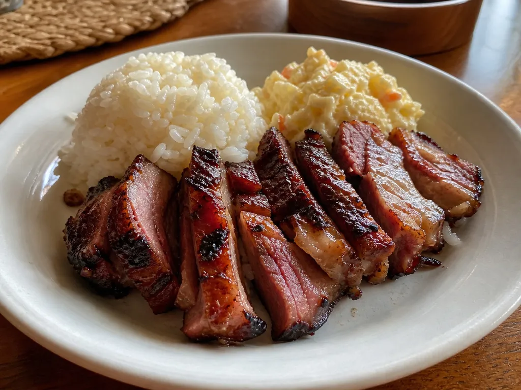Smoked Meat — plated and served