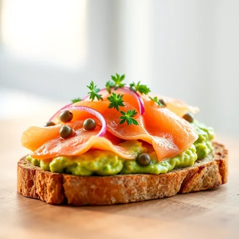 Smoked Salmon Avocado Toast — Breakfast recipe