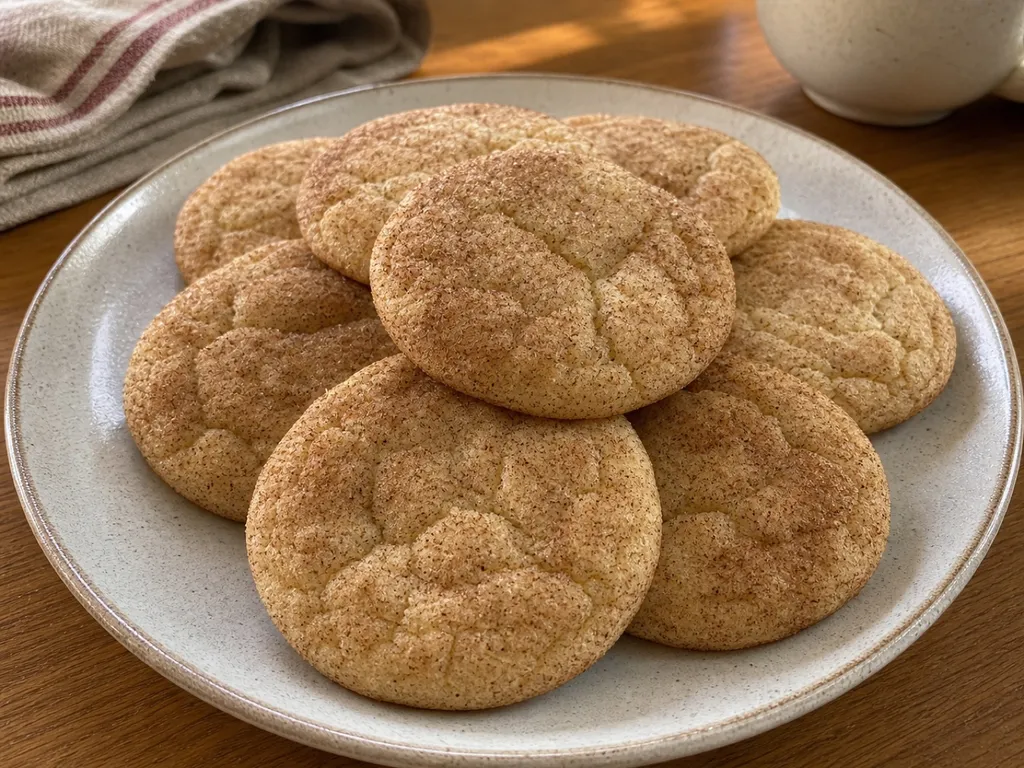 Snickerdoodles — plated and served