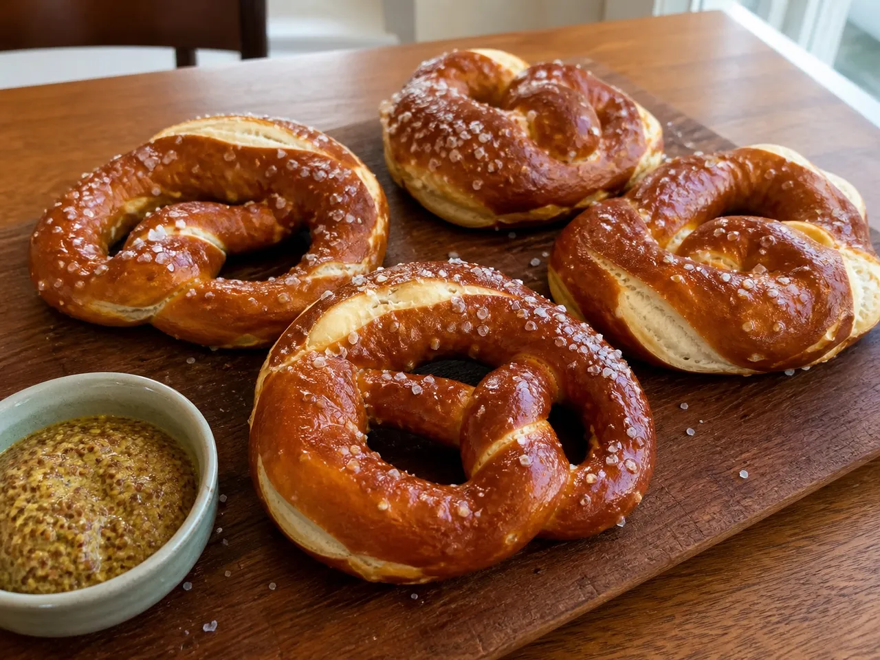 Soft Pretzels — served