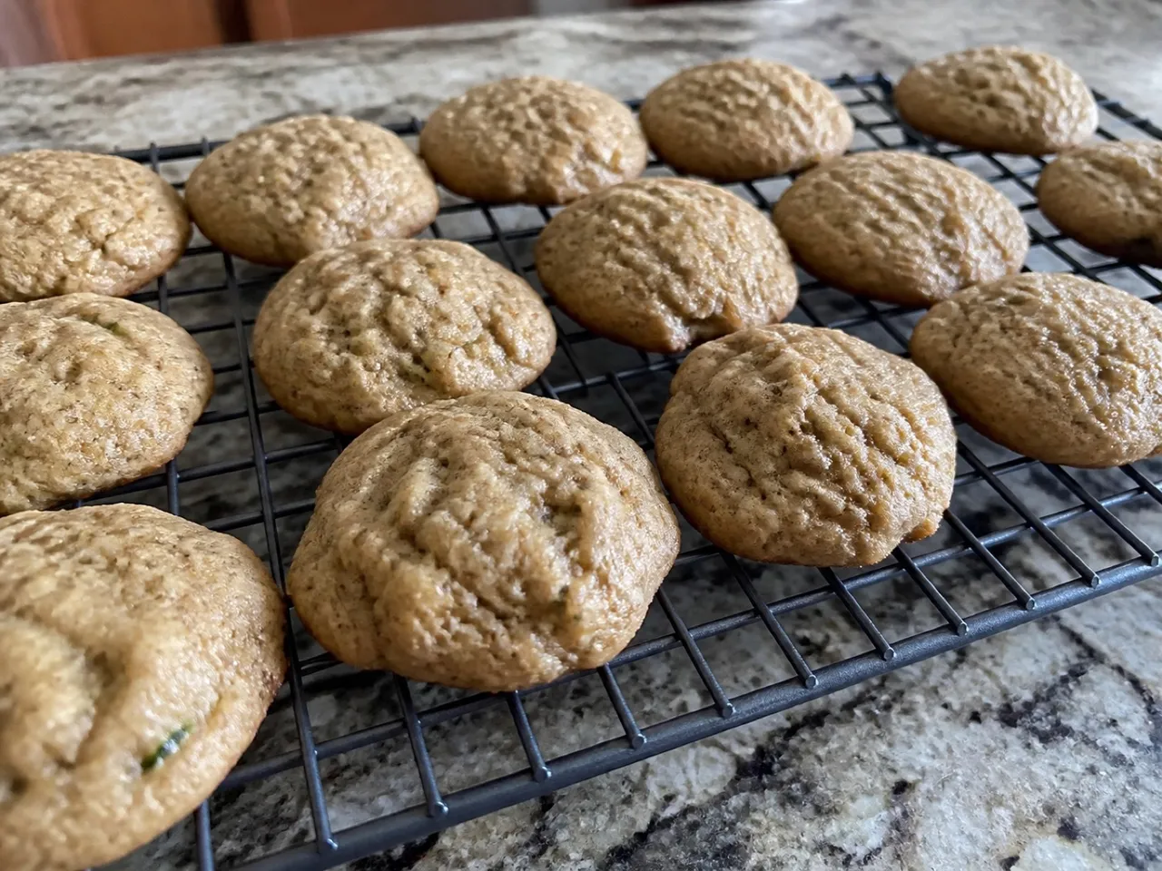 Soft Zucchini Spice Cookies — served