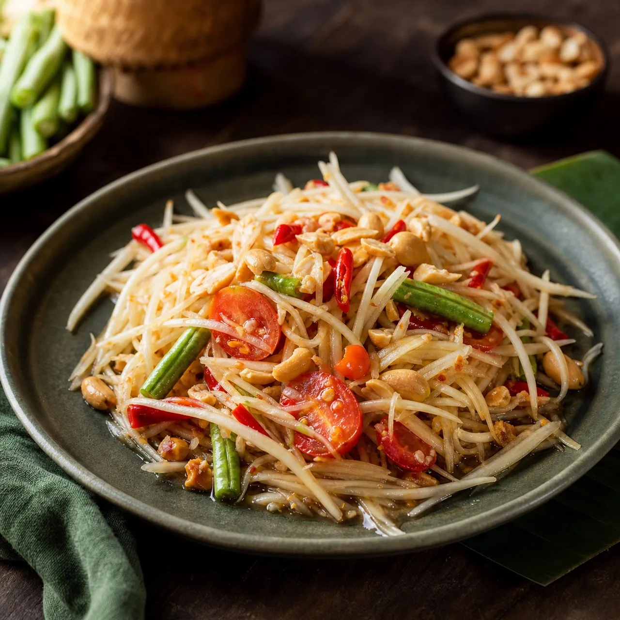 Som Tum (Papaya Salad) — Thai recipe